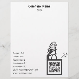 Letterhead template Shop Girl