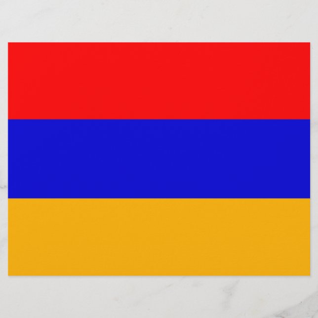 Letterhead with Flag of Armenia (Front)
