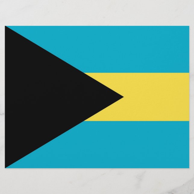 Letterhead with Flag of Bahamas (Front)