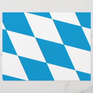 Letterhead with Flag of Bavaria, Germany
