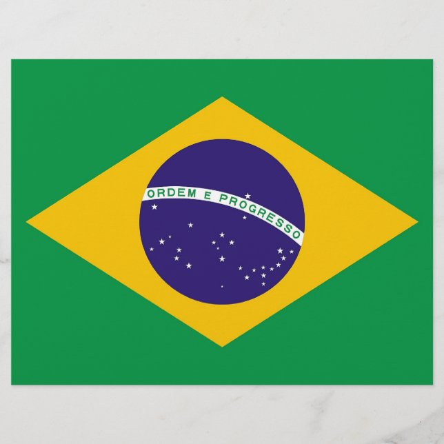 Letterhead with Flag of Brazil (Front)