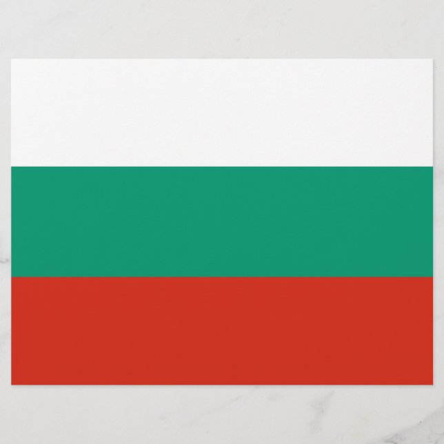 Letterhead with Flag of Bulgaria (Front)