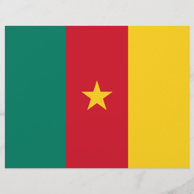 Letterhead with Flag of Cameroon (Front)