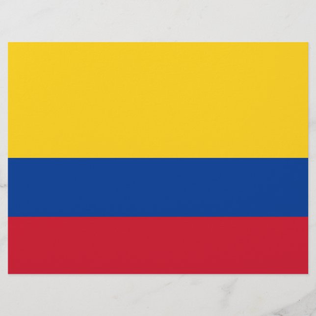 Letterhead with Flag of Colombia (Front)