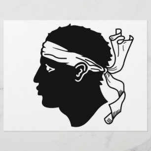 Letterhead with Flag of Corsica, France