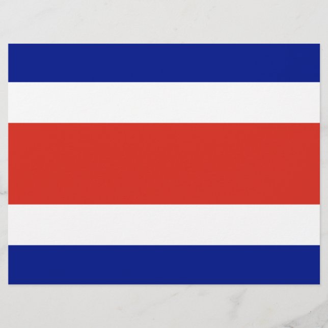 Letterhead with Flag of Costa Rica (Front)