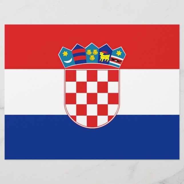 Letterhead with Flag of Croatia (Front)