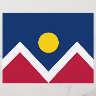 Letterhead with Flag of Denver, Colorado