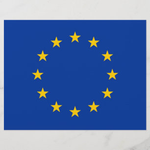 Letterhead with Flag of European Union