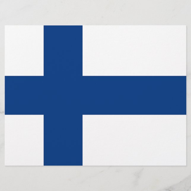 Letterhead with Flag of Finland (Front)