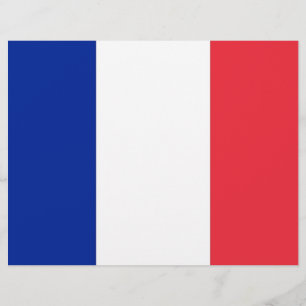 Letterhead with Flag of France