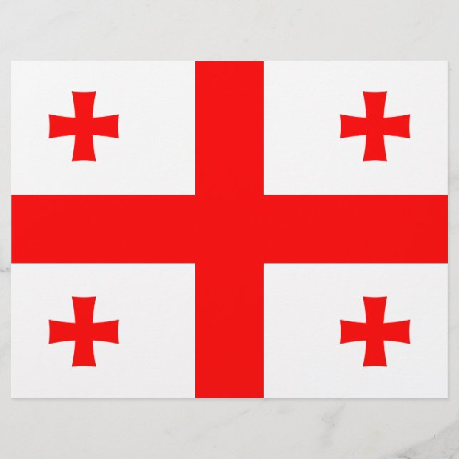 Letterhead with Flag of Georgia (Front)