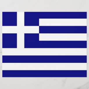 Letterhead with Flag of Greece
