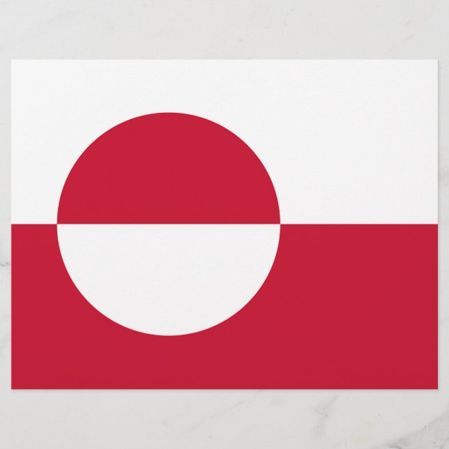 Letterhead with Flag of Greenland (Front)