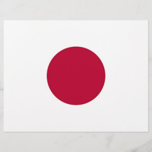 Letterhead with Flag of Japan