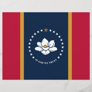 Letterhead with Flag of Mississippi
