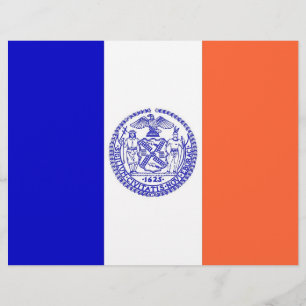 Letterhead with Flag of New York, USA