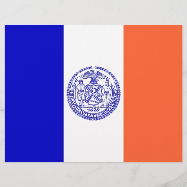 Letterhead with Flag of New York, USA (Front)