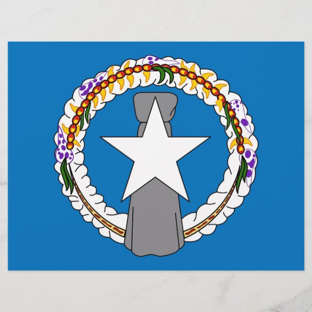 Letterhead with Flag of Northern Mariana Islands (Front)