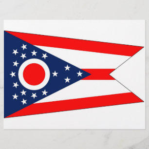 Letterhead with Flag of Ohio, USA