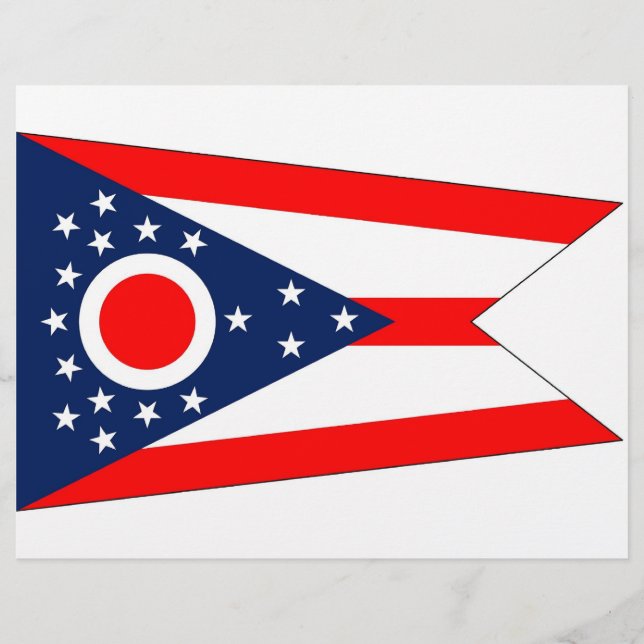 Letterhead with Flag of Ohio, USA (Front)