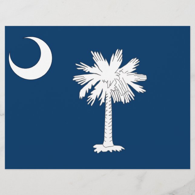 Letterhead with Flag of South Carolina, USA (Front)