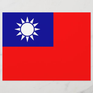 Letterhead with Flag of Taiwan