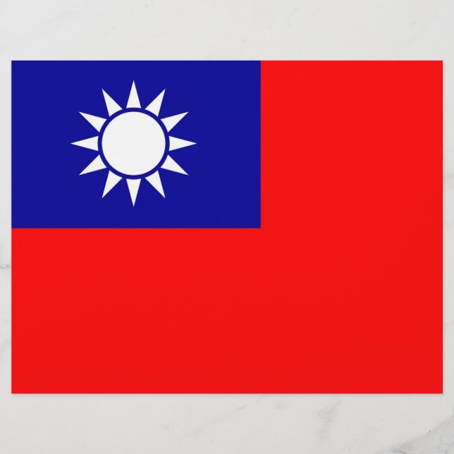 Letterhead with Flag of Taiwan (Front)
