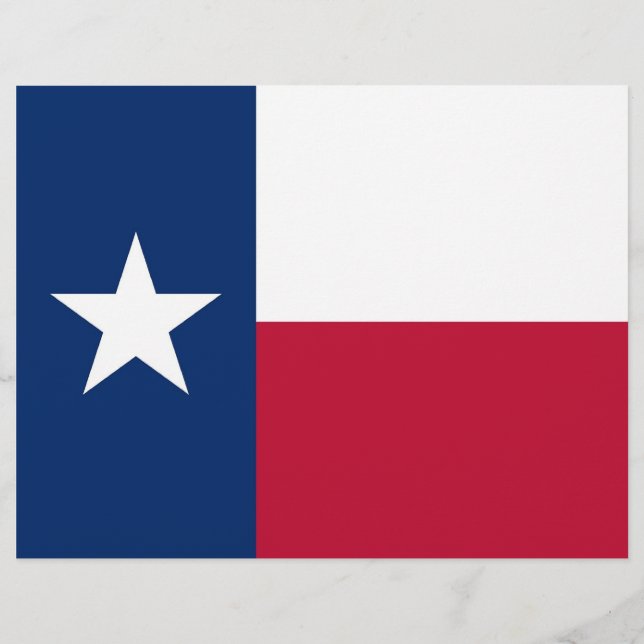 Letterhead with Flag of Texas, USA (Front)