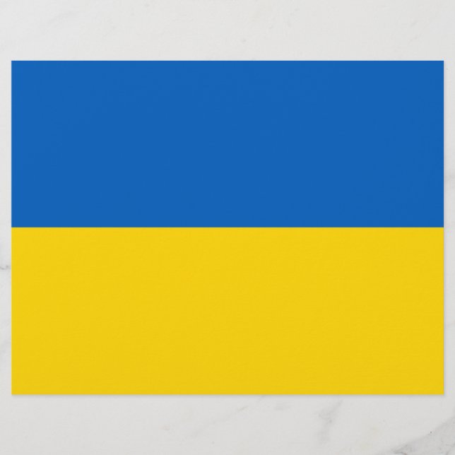 Letterhead with Flag of Ukraine (Front)