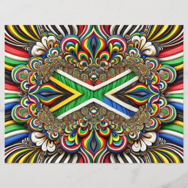 Letterhead with South African Colours Design (Front)