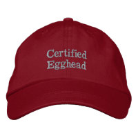 Lettering Certified Egghead in Beige