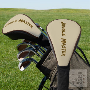 Lettering Design Jungle Master Golf Head Cover