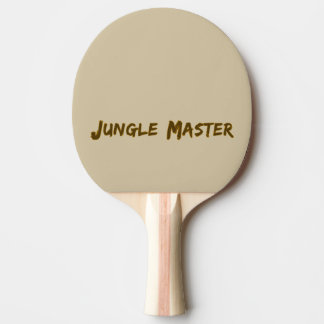 Lettering Design ‘Jungle Master‘ Ping Pong Paddle
