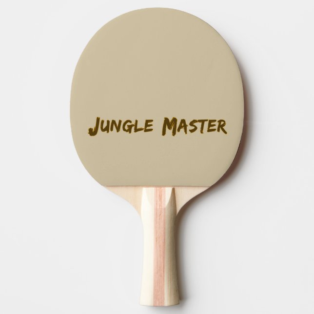 Lettering Design ‘Jungle Master‘ Ping Pong Paddle (Front)