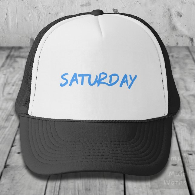 Lettering Design Saturday in Sky Blue Trucker Hat (Creator Uploaded)