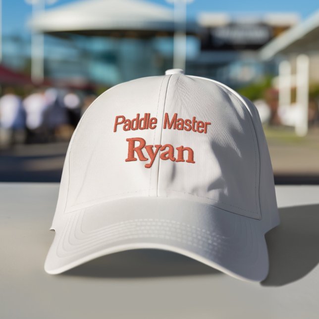 Lettering Paddle Master Ryan Embroidered Hat (Creator Uploaded)