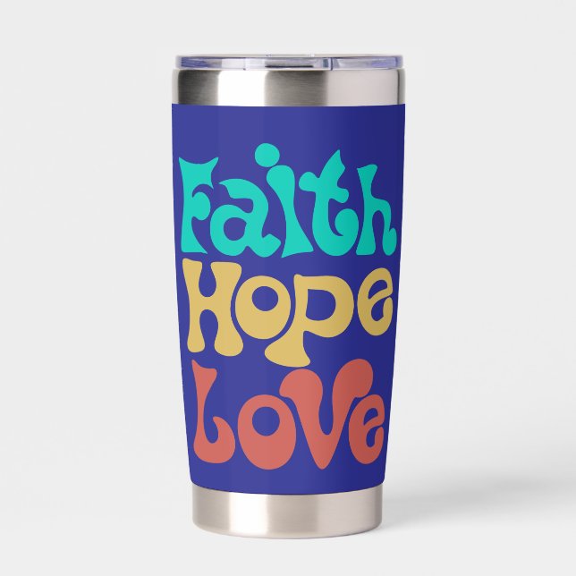 Lettering Quote  Insulated Tumbler (Front)