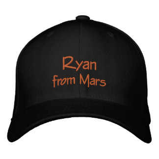 Lettering Ryan from Mars Embroidered Hat