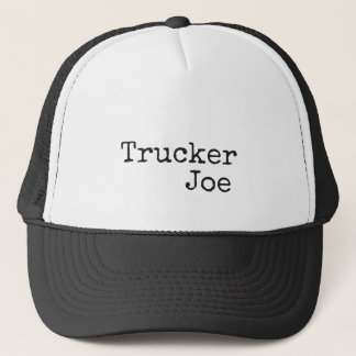 Lettering Trucker and Name on Trucker Hat