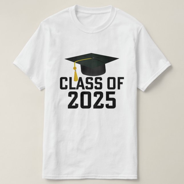 Letterman Class of 2025 Graduation  T-Shirt (Design Front)