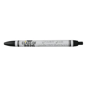 Letterman Class of 2026 Graduation Black Ink Pen