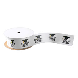 Letterman Class of 2026 Graduation Satin Ribbon