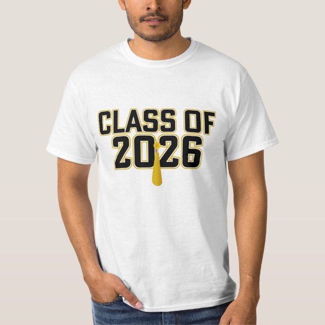 Letterman Class of 2026 Graduation T-Shirt (Front)