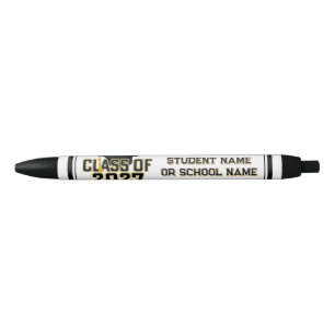 Letterman Class of 2027 Graduation Black Ink Pen