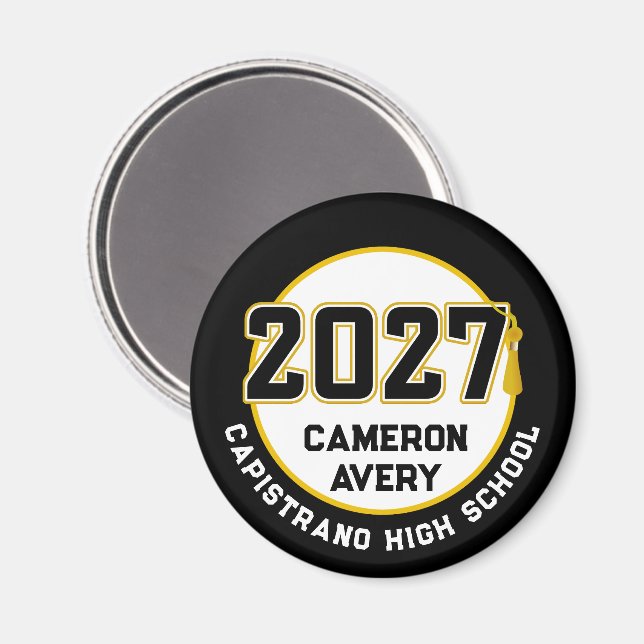 Letterman Class of 2027 Graduation Magnet (Front/Back)