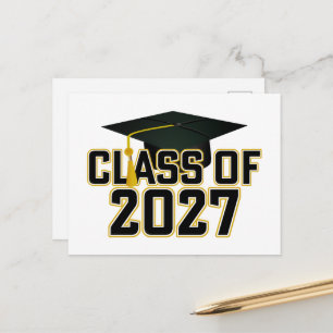 Letterman Class of 2027 Graduation Postcard