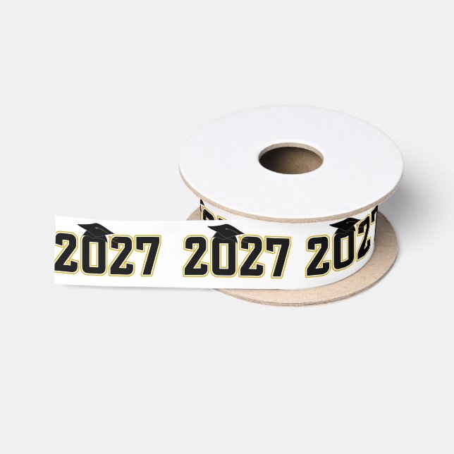 Letterman Class of 2027 Graduation Satin Ribbon (Spool)