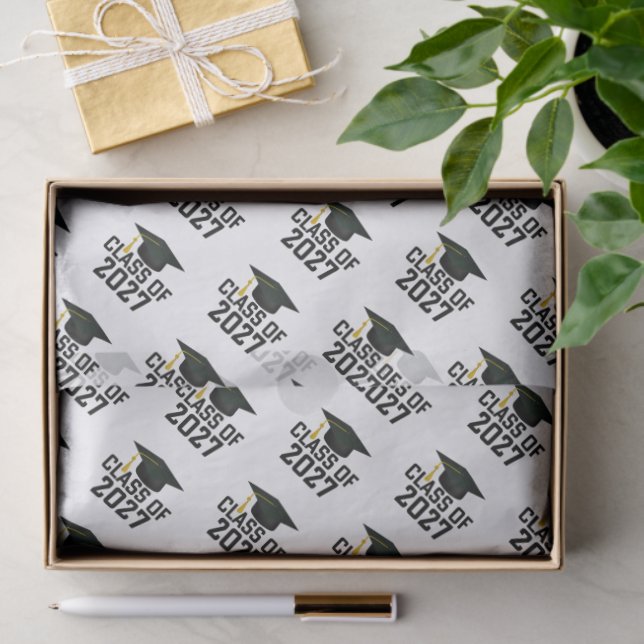 Letterman Class of 2027 Graduation Tissue Paper (Gift)