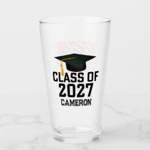 Letterman Class of 2027 Photo Graduation Glass